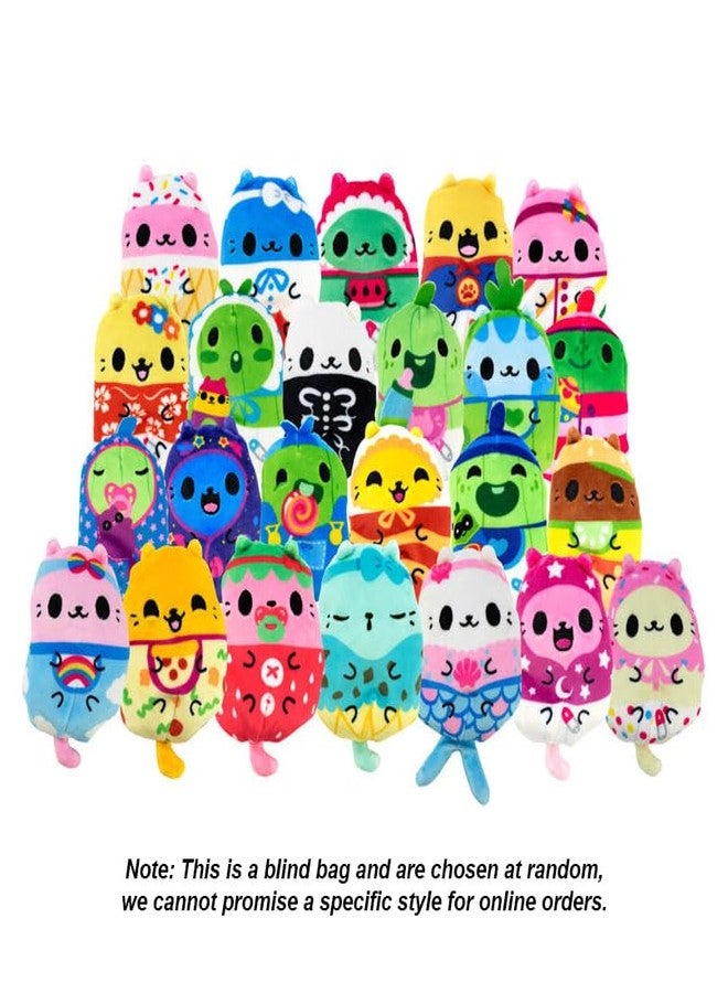 Cats vs Pickles Kittens vs Gherkins - Mystery Bag - Contains 1 Pair of 3" Bean Filled Plushies! Collect These as Stocking Stuffers, Fidget Toys or Sensory Toys. Great for Kids, Boys, & Girls - Image 2